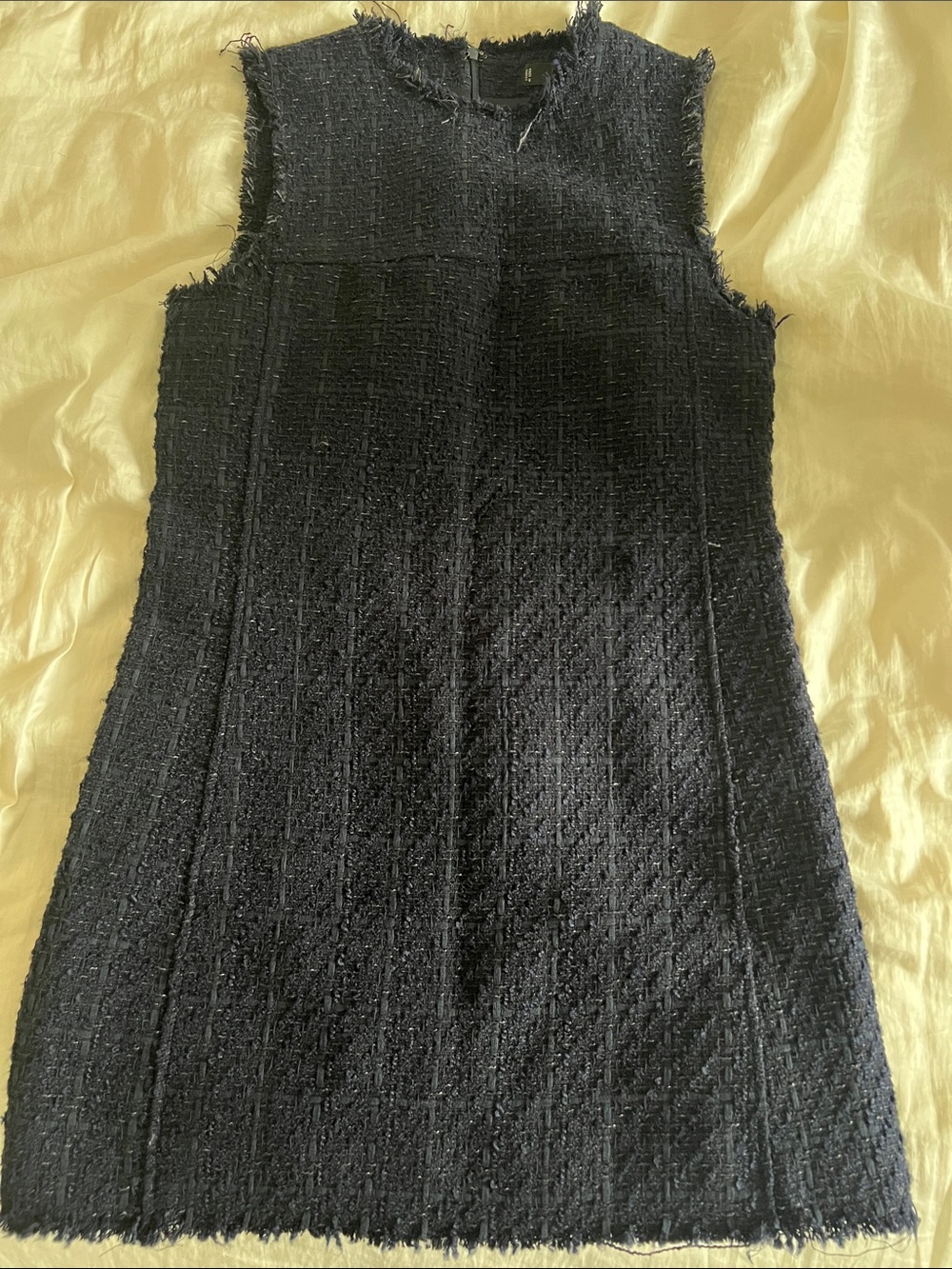 MNG Navy Tweed dress